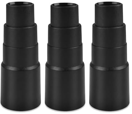 3 PCS Universal Vacuum Adapter Set, Dust Extraction Hose Adapter for Power Tools, Dust Extraction Reducer 25-42mm Cut to Fit, for Random Orbital Sanders, Circular Saw Router, Jigsaw