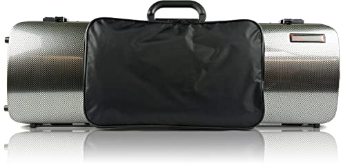 BAM Hightech 4/4 Violine Case Cool, Farbe: Silver Carbon Look