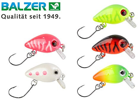5 Balzer Trout Crank 3cm 2g - Forellenköder zum Spinnfischen auf Forellen & Barsche, Forellenwobbler, Forellenköder zum Spinnangeln