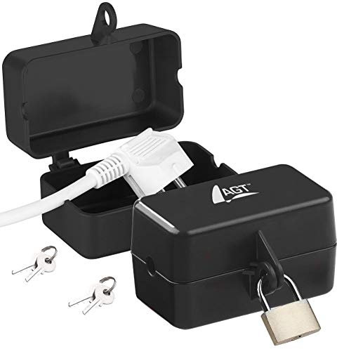 2 boîtiers de protection avec cadenas pour fiche dalimentation électrique [AGT]