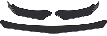 Shkalacar Kit de Carrosserie Avant - 4 Pièces Becquets et Séparateur de Pare-Chocs ABS - Lèvre de Canard Universelle pour Voiture