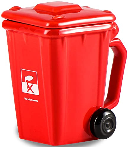 ZONSUSE Tazza in Ceramica da Caffè/Latte/Thè Ottimo Regalo per la Colazione, Matrimonio, Compleanno, Festa del Papà, Ceramica, Tazze Colazione, Tazza Personalizzata, Regalo di Festa, 400ML (Rosso)