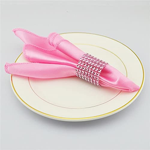 YOGAY 12 Stück Satin-Stoffservietten 30 x 30 cm, Tisch, Geschirrtuch, Hochzeitsdekoration, Taschentuch, Abendessen, Weihnachten, Satinserviette