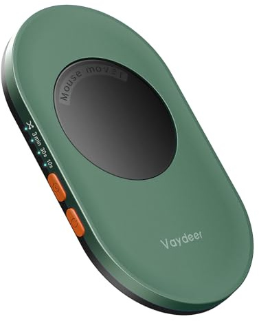 Vaydeer Air 3 Mouse Jiggler mit Timer, Grün | einstellbarer Timer, treiberfreies Plug-and-play, leiser Betrieb, für Homeoffice und PC