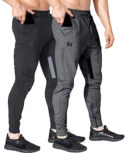 BROKIG Jogginghose Herren Baumwolle Sport Trainingshose | Joggers Sporthose Herren Lang Fitness Slim Fit Hose, Laufhose Herren Lang, Gym Hose Herren