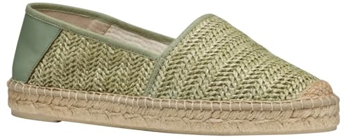 Geox Dam D Lampedusa A espadriller kil sandal, Mint, 40 EU