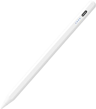 SoloZar Stylet Crayon pour écrans Tactiles Universel Fixation Magnétique Capacitif Pencil Charge Rapide Détection d'inclinaison Compatible avec Apple iPad 11 A16/10/9/8/7/6,Pro 3/4/5/6/M4,Air 3/4/5/M2