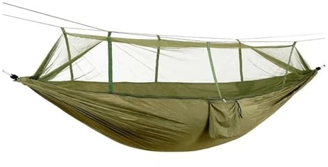 HFYSGVO Hamaca portátil for Acampar al Aire Libre, Ocio, Doble mosquitera, hamacas for jardín, Viajes, Turismo, Naturaleza, Senderismo, Dormir, Hamaca Colgante, Columpio(Style 2)