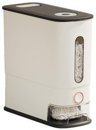 Générique Rice Container | 24L Large Capacity Pressure Tight Closure, Rice Dispenser - For Home, Living Room, Kitchen, Worktop and Storage