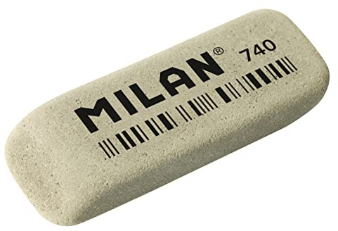 MILAN Scatola 40 gomme in gomma 740 abrasive per inchiostro (grigio) (CCM740G)