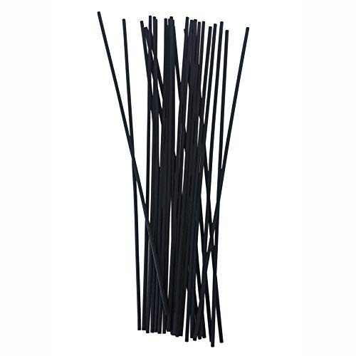 12 inch (30cm) Black Fiber Stick Replacement Fragrance Reed Diffuser Sticks Set of 100
