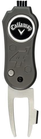 Callaway 4-in-1 Klingen-Pitchgabel – schwarzes Schalterblatt 4-Funktionen-Golf-Pitchgabel