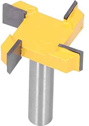 Fresa per superficie con punta in metallo duro Utensile per piallatura fresa per lavorazione del legno con 4 scanalature per Spoilboard CNC in legno massello(Gambo da 8 mm)