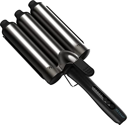 Revamp Progloss Boho Beach Waver XL – 38 mm Waver med 3 fat för smidiga, stora strandvågor – variabel värmeupplopp och automatisk avstängning