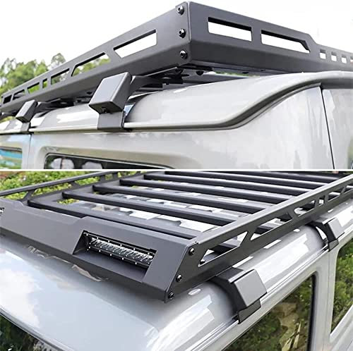 FAIRYT 2St/ Set AutoDachträger, für Suzuki Jimny JB64 JB74 2019 2020 2021 2022 Dachgepäckträger Gepäckträgerstange Dekoratives Autozubehör,C:with-Spot-Light-Set