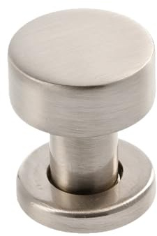 GTV Ring INOX Knob Brushed Steel Brushed Steel Kitchen Knobs Door Knobs Round