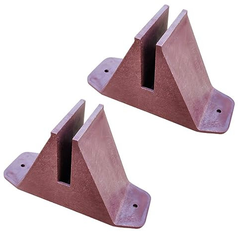 Supvox Praktisches 2-teiliges Kunststoff-zaun-basis-kit Für Gartenzaunzubehör Einfache Installation