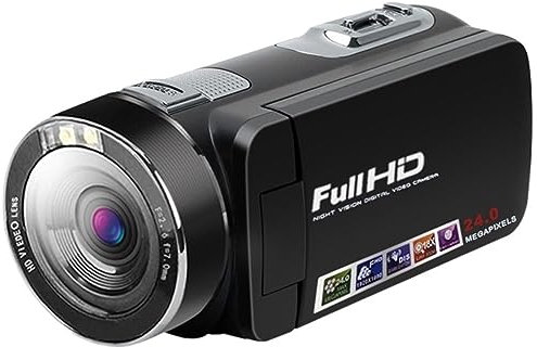 Videokamera HD Digital Videokamera Dv Videobandspelare 1080p Kamera Fotografering 24 Megapixlar(302)