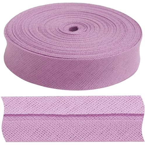 Aerzetix - C77324 - Nastro in sbieco 9 Metri x 17mm - in Cotone - Colore lillà Chiaro - passamaneria gallone Abbigliamento Cuscini trapunte