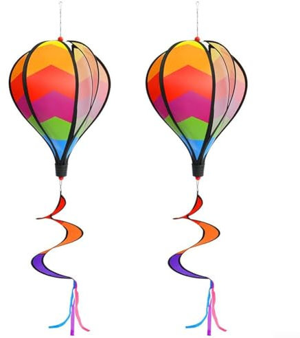 Wirbelnde Luftballon-Windspiel, geometrische 3D-Spirale, hängende Windmühle