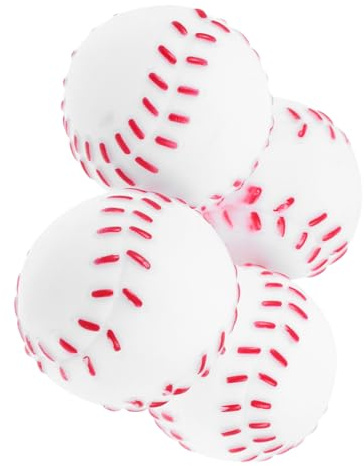 HAPINARY 4 Stücke Tennis Ball Für Hunde Kauspielzeug Aus Gummi Robust Für Aggressive Kauer Interaktives Hundespielzeug Für Training Und Spaß