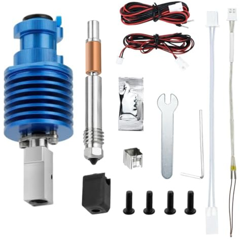 Erweiterte Keramische Heizung Hotend 24V 60W integrierte Bimetall-Hitzebereich und gehärteter Stahldüse 0,4 Kompatibel mit Prusa I3 MK2 MK2S MK3 MK3S MK3S + 3D-Drucker V6 All Metal Hot End Extruder