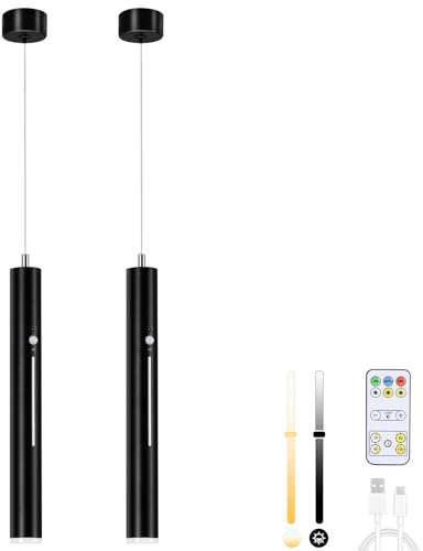 Lightsjoy Svart pendellampa – 2 stycken