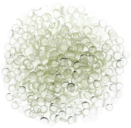 Gadpiparty 500pièces Perles De Verre Plates Transparentes Recharge pour Vase Clair Pierres Décoratives Résistantes pour Décoration Maison Artisanat Et Jardin