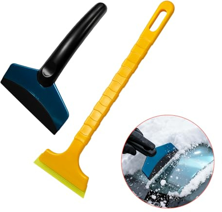 SilverChry Gratte-Vitre Efficace et Sûr pour Voiture, Ensemble de Trois Pièces, Ice Scraper, Matériaux de Haute Qualité, N'endommagera Pas Votre Voiture, Dégivrage et Déneigement