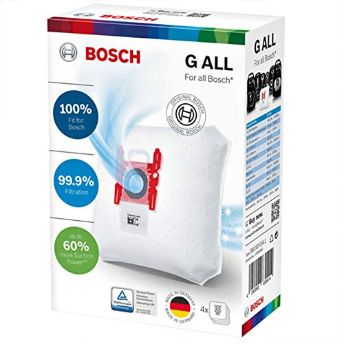 Boite de 4 sacs type G d'origine 200X155 mm Aspirateur 00576334,17000940 BOSCH Aspirateur 00576334,17000940 BOSCH