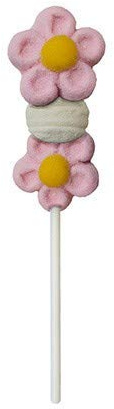 MINI SPIEDINI MARSHMALLOWS MARGHERITA ROSA 12PZ.