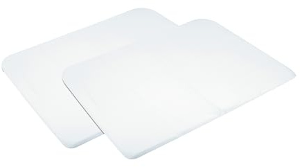Maxi-Cosi Swift Toddler Bed Sheets, Travel cot Sheets for the Toddler Mattress of Maxi-Cosi Swift, Set of 2 Cot Bed Sheets, White (2x)