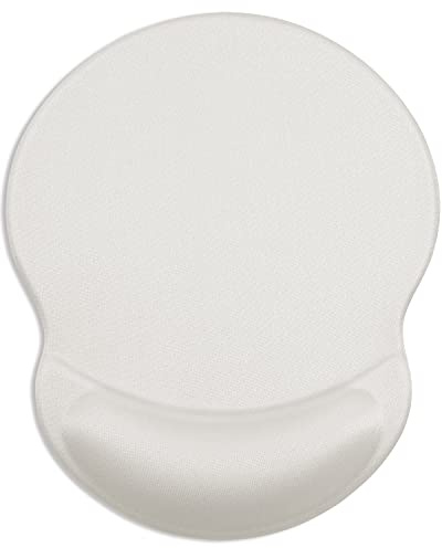 ITNRSIIET Ergonomisches Mauspad mit Gel-Handgelenkstütze Kleine Handgelenkauflage Glatte Oberfläche Rutschfeste PU-Unterseite Bequeme Büroartikel Schmerzlinderung, 22,1 x 18,3 cm, Grau