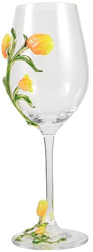 GOOHOCHY Copa De Vino Tinto Diseño De Tulipán Elegante Para Fiestas y Celebraciones Para Vinos y Cócteles
