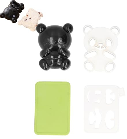 2Pcs Onigiri Molds, Cute Panda Pattern Rice Ball Mould, Sushi Molds Rice Ball Bento Presses Accessories DIY Kitchen Tools for Kitchen