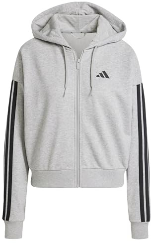 Adidas Damen Essentials 3-Stripes French Terry Full Zip Hoodie