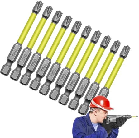 Puntas eléctricas para atornillar, puntas para destornillador Phillips - Juego de brocas para destornillador de impacto de seguridad de 10 piezas - Herramientas Eléctricas, Accesorios de Taladro para