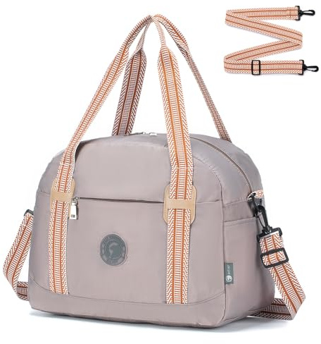 BAGZY Reisetasche Handgepäck Wizzair 40x30x20, 25L Weekender Sporttasche Taschen Koffer Tasche Wasserdicht Nylon Umhängetasche Kabine Handtaschen Hospital Bag，Khaki
