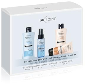 BIOPOINT Professional Hair Program – Minisize Travel Shampoo och balsam, supernärande schampo 100 ml och mask 50 ml, reseset