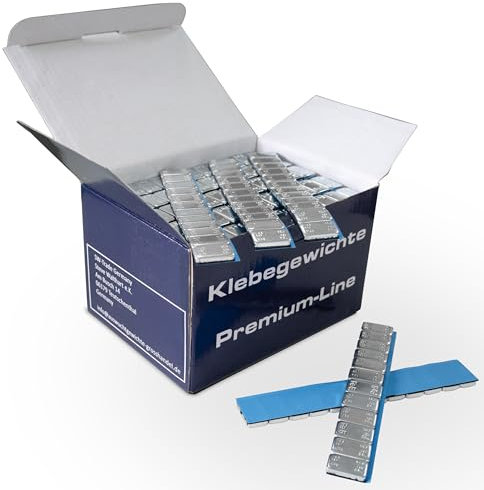 Walthart Germany seit 1928 100 St. KLEBEGEWICHTE 12x5g Auswuchtgewichte 6Kg Kleberiegel Verzinkt Abrisskante Wuchtgewichte auswuchten Alufelge 600x