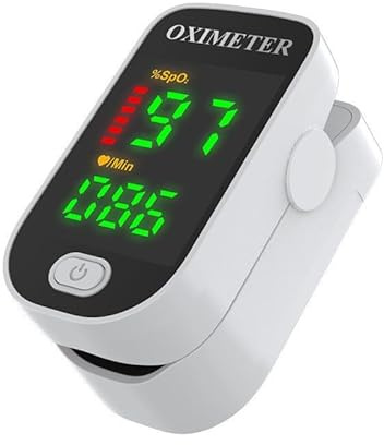 TopYart Finger Pulse Oximeter, Fast and Accurate Readings, Blood Oxygen Monitor Finger with Colour LED Screen, for Children and Adults