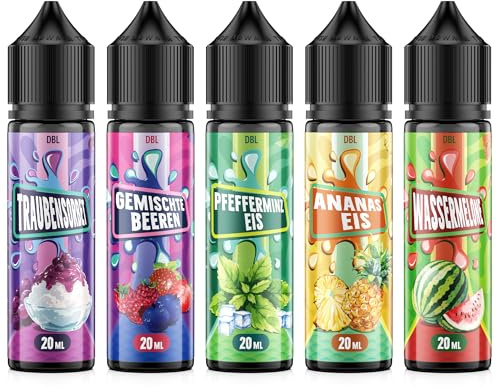 Concentrato di Aroma 5x20ml, Aroma Intenso per Alimenti Ideale per Cuocere, in Alimenti e Bevande, anche per Nebulizzatori, Macchine per Nebbia, e molto altro. 5 pezzi