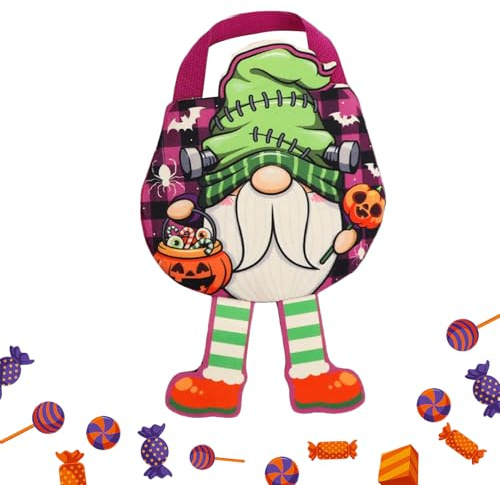 Godispåsar Till Halloween,Festpåsar För Högtider | Återanvändbar Non-Woven Material Godis och Leksaker Tote för Spökhus, Barn, Familjesamlingar, Skolevenemang, Nattliga Parader