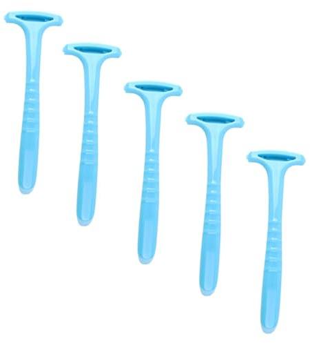 NUOBESTY Strumento per Pedicure 5 Pezzi Blu Resistente per Rimozione Calli e Pelle Morta, Leggero e Compatto, per Uso Domestico e Professionale