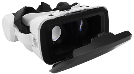Plyisty Gafas De Realidad Virtual para Teléfonos De 5,5 A 7,2 Pulgadas, Gafas 3D VR, De Realidad Virtual, Lentes con Filtro De Luz Azul, Distancia Interpupilar Ajustable