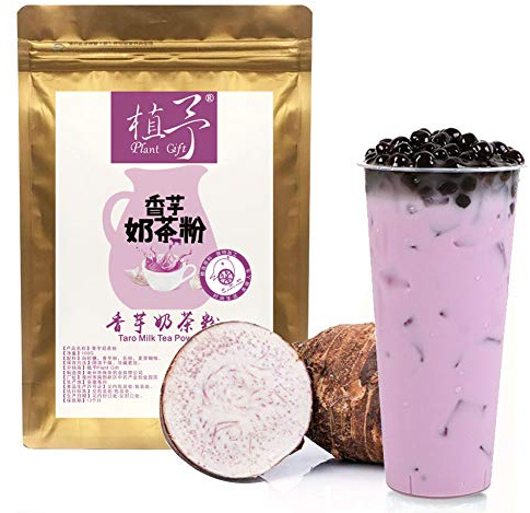 Plant Gift Taro Milch Tee Pulver Natürliches Taro Milch Tee Mehl, Großer Geschmack für Getränke, Smoothie, Joghurt, Backen, Kekse, Kuchen und Getränke, Nicht-GVO Pulver 100G/3.25oz