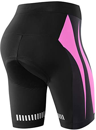 NOOYME Cuissard de cyclisme pour femme - Rembourré - Séchage rapide - Élastique - Avec rembourrage 4D - Pour femme