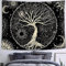 Tapiz Pared Árbol Tela Decoracion Pared Mandala Indios Tapices Decorativos de Tela Boho Paisajes Tapiz Japonesa Psicodélico para Habitación Dormitorio Sala Pareo Playa(Oro, 150x130 cm)