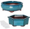 Lot de 2 pots de fleurs émaillés pour bonsaï 14,5 cm 15,2 cm + 6 grilles de drainage en maille souple
