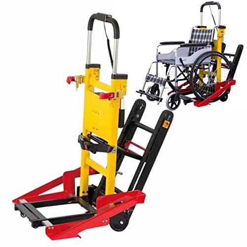 Elektrischer Rollstuhl, Sackkarre, elektrischer Treppensteigwagen, faltbar, leicht, Handwagen, arbeitssparender Raupen-Handwagen, 180 kg Kapazität